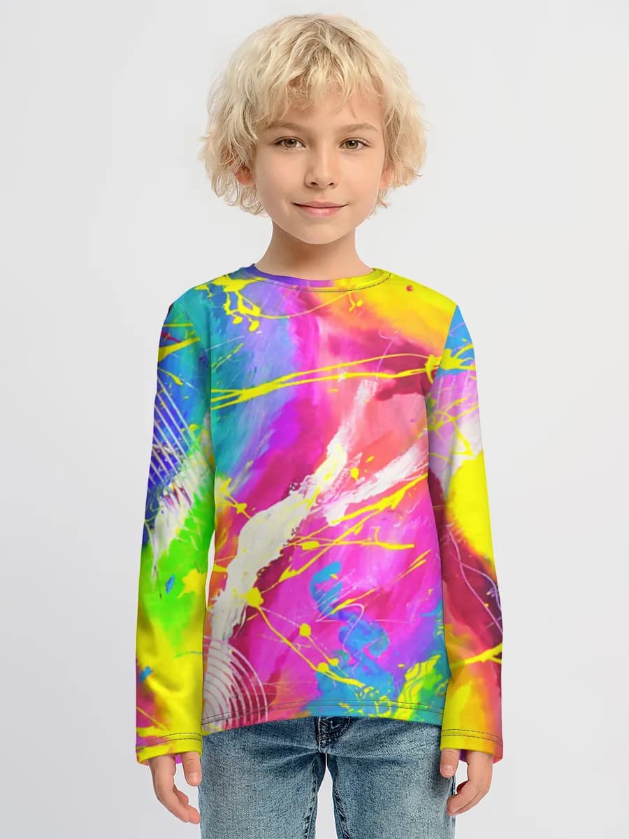 Children's cotton long sleeve shirt