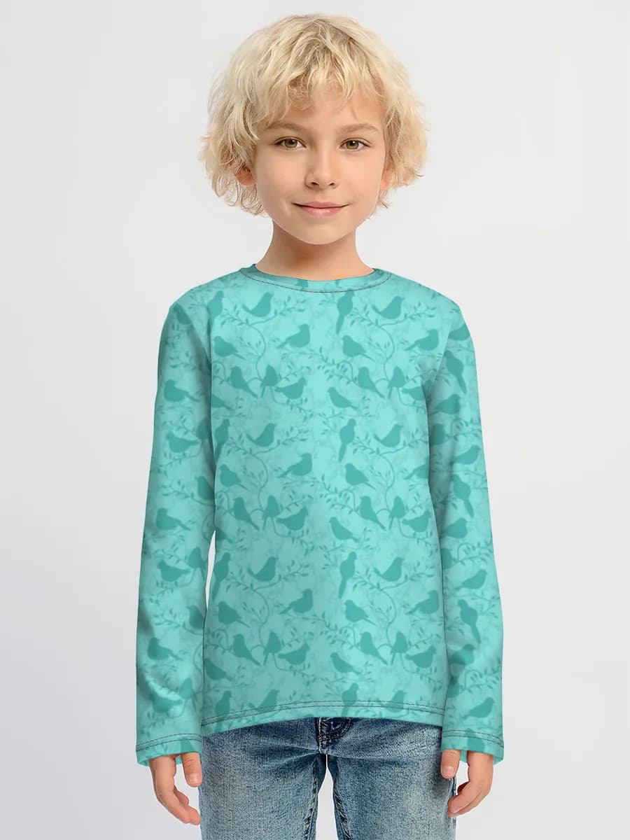 Children's cotton long sleeve shirt