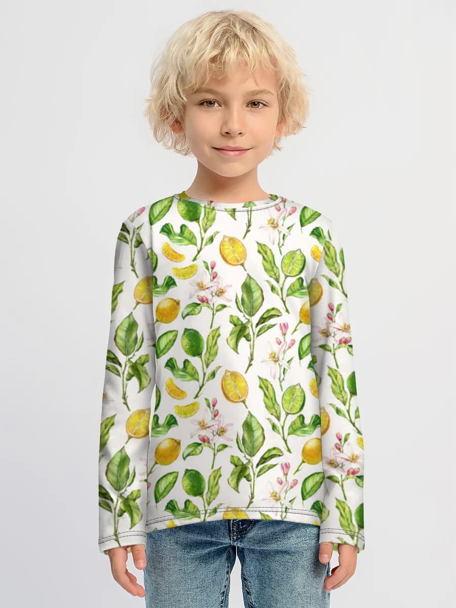 Children's cotton long sleeve shirt