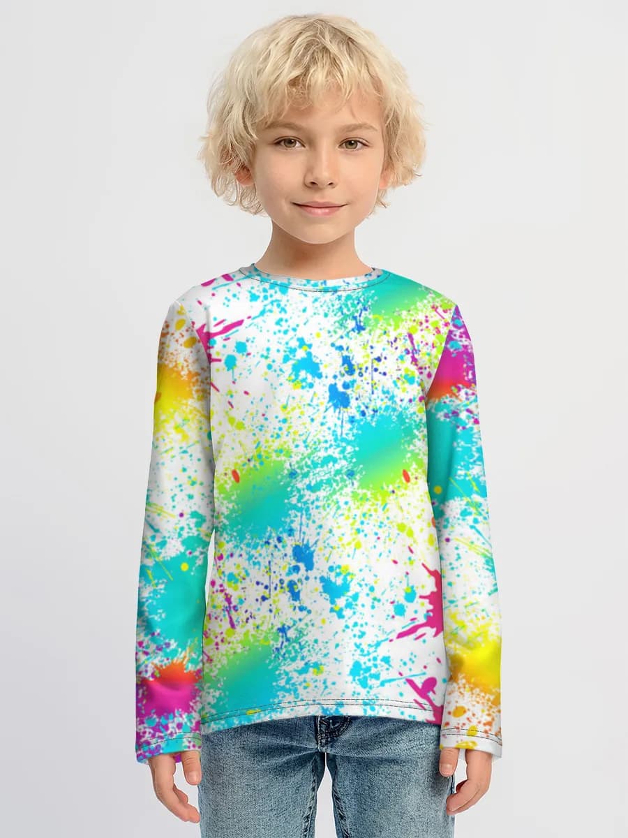 Children's cotton long sleeve shirt