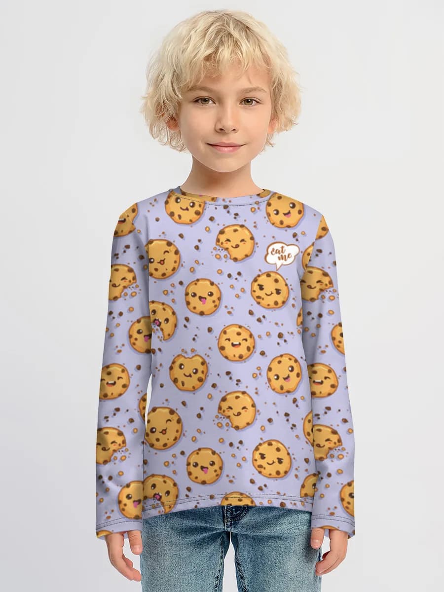 Children's cotton long sleeve shirt