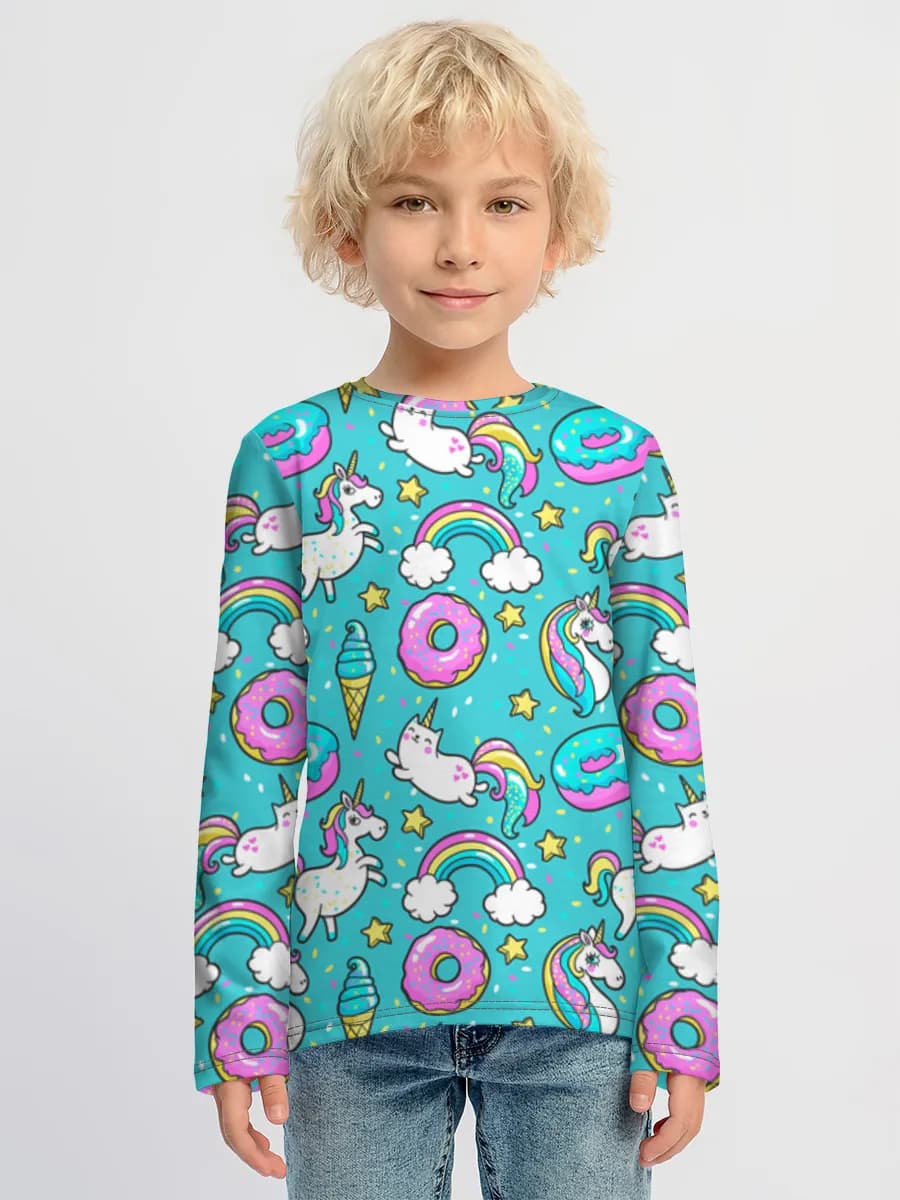 Children's cotton long sleeve shirt