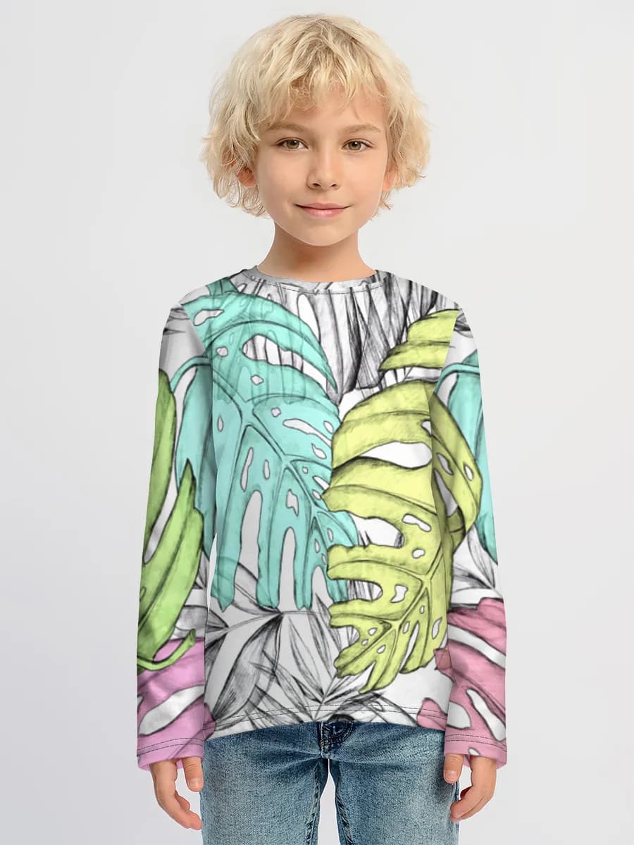 Children's cotton long sleeve shirt