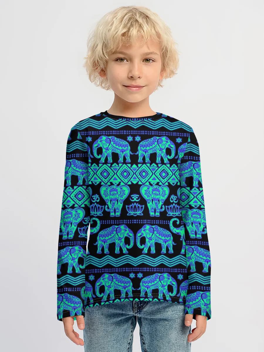 Children's cotton long sleeve shirt