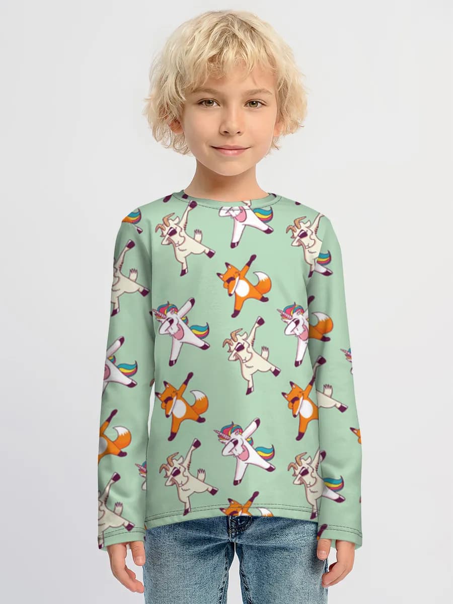 Children's cotton long sleeve shirt