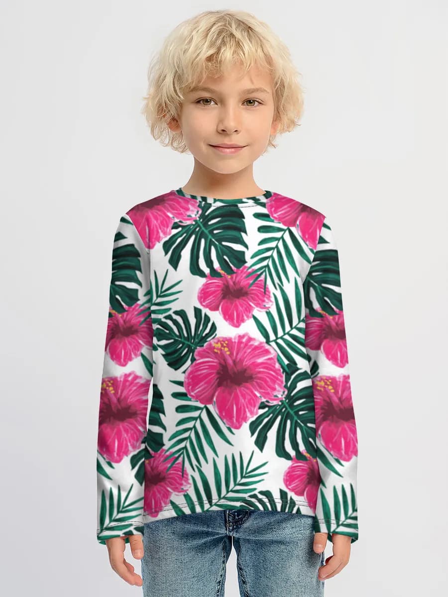 Children's cotton long sleeve shirt