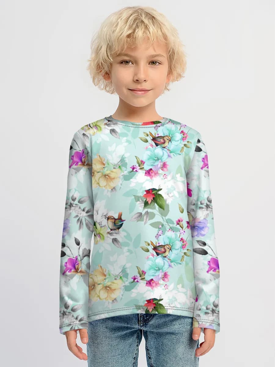 Children's cotton long sleeve shirt