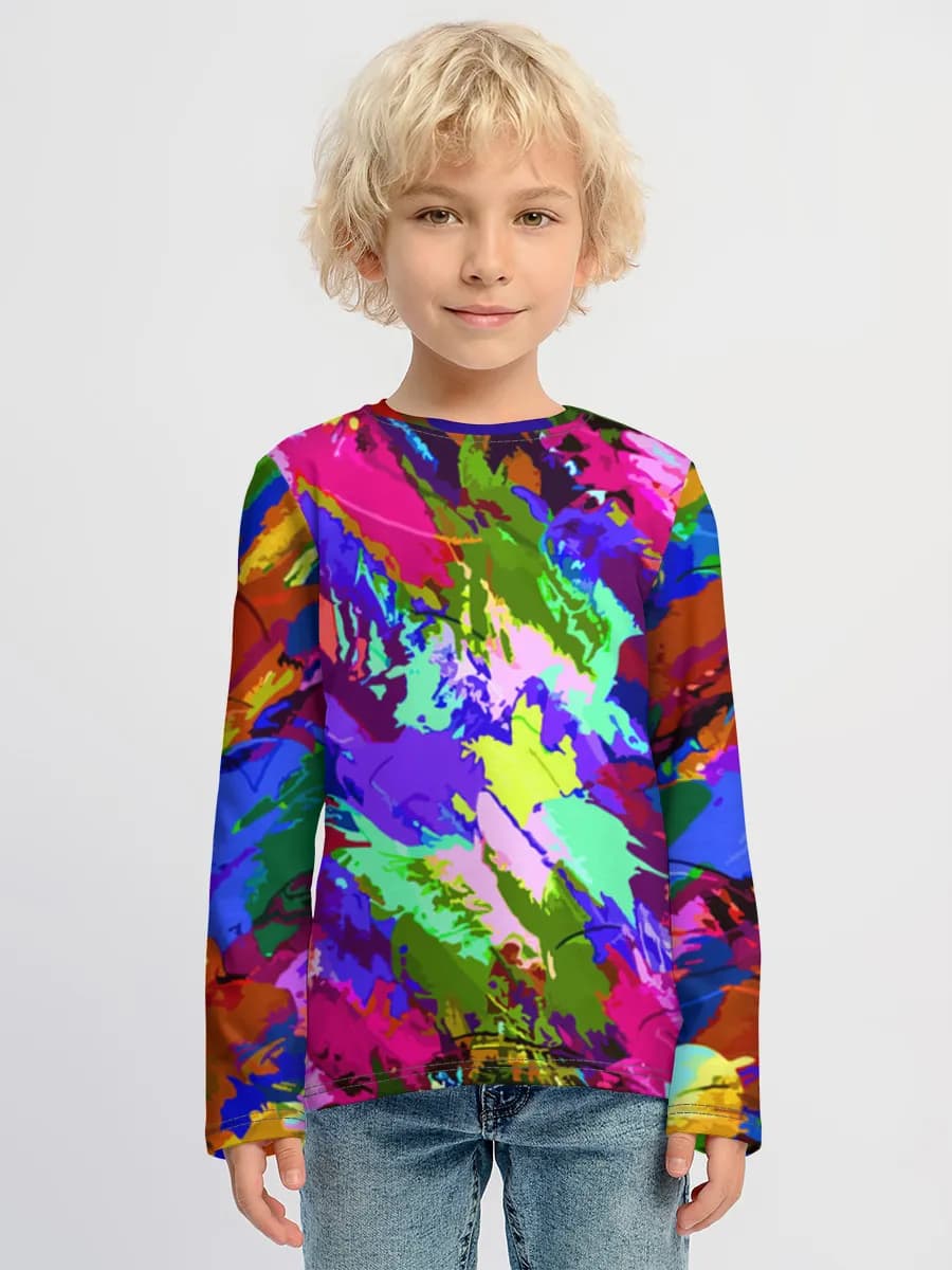 Children's cotton long sleeve shirt