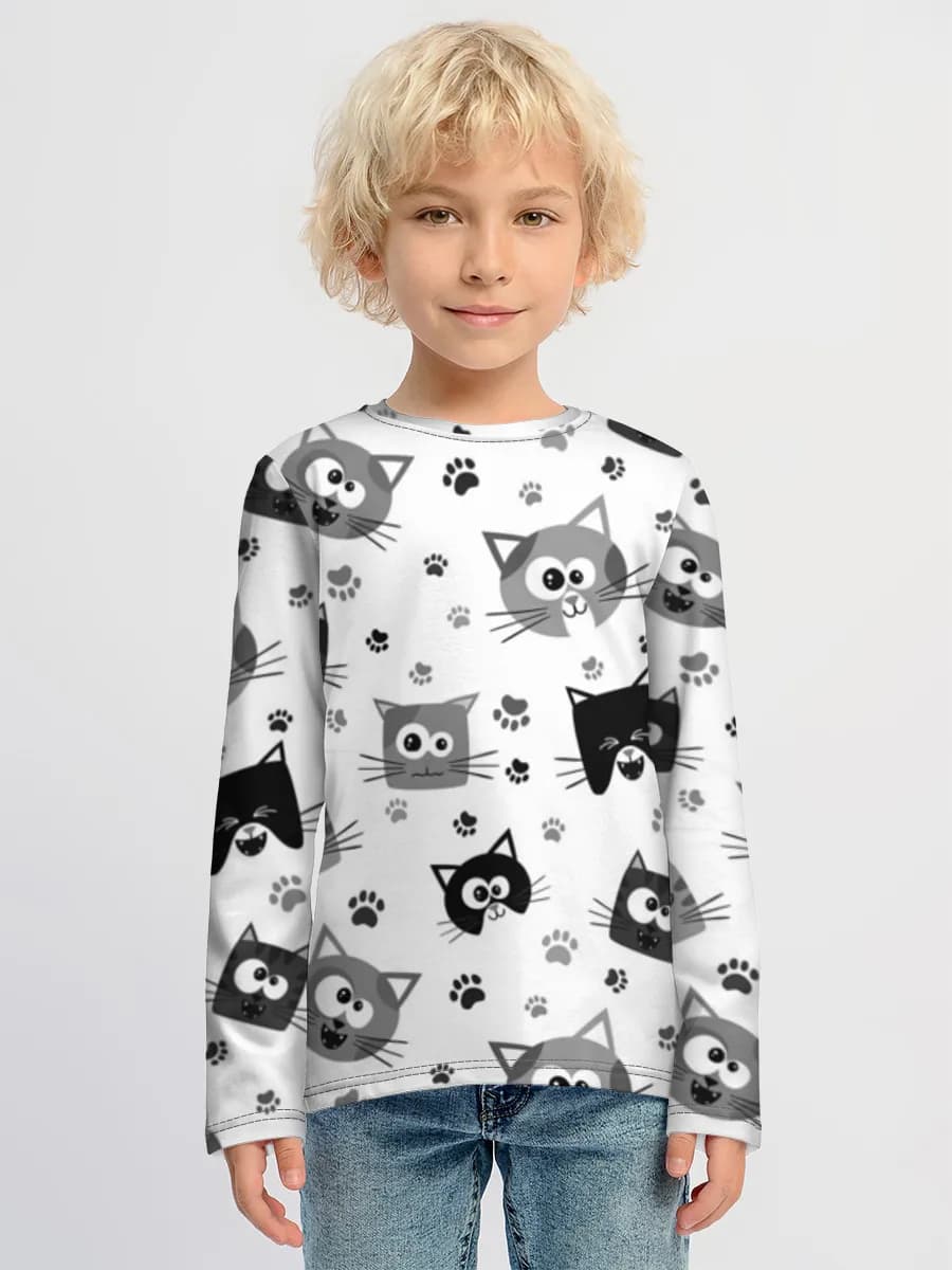 Children's cotton long sleeve shirt