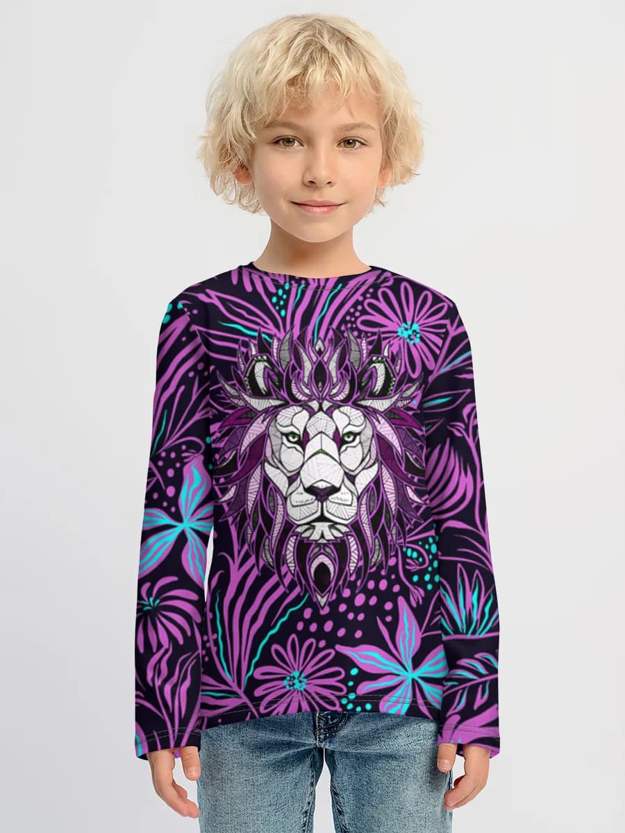 Neon Lion In Bloom