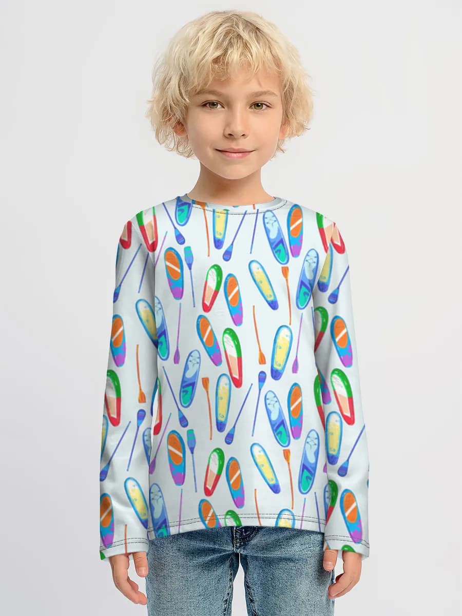 Children's cotton long sleeve shirt