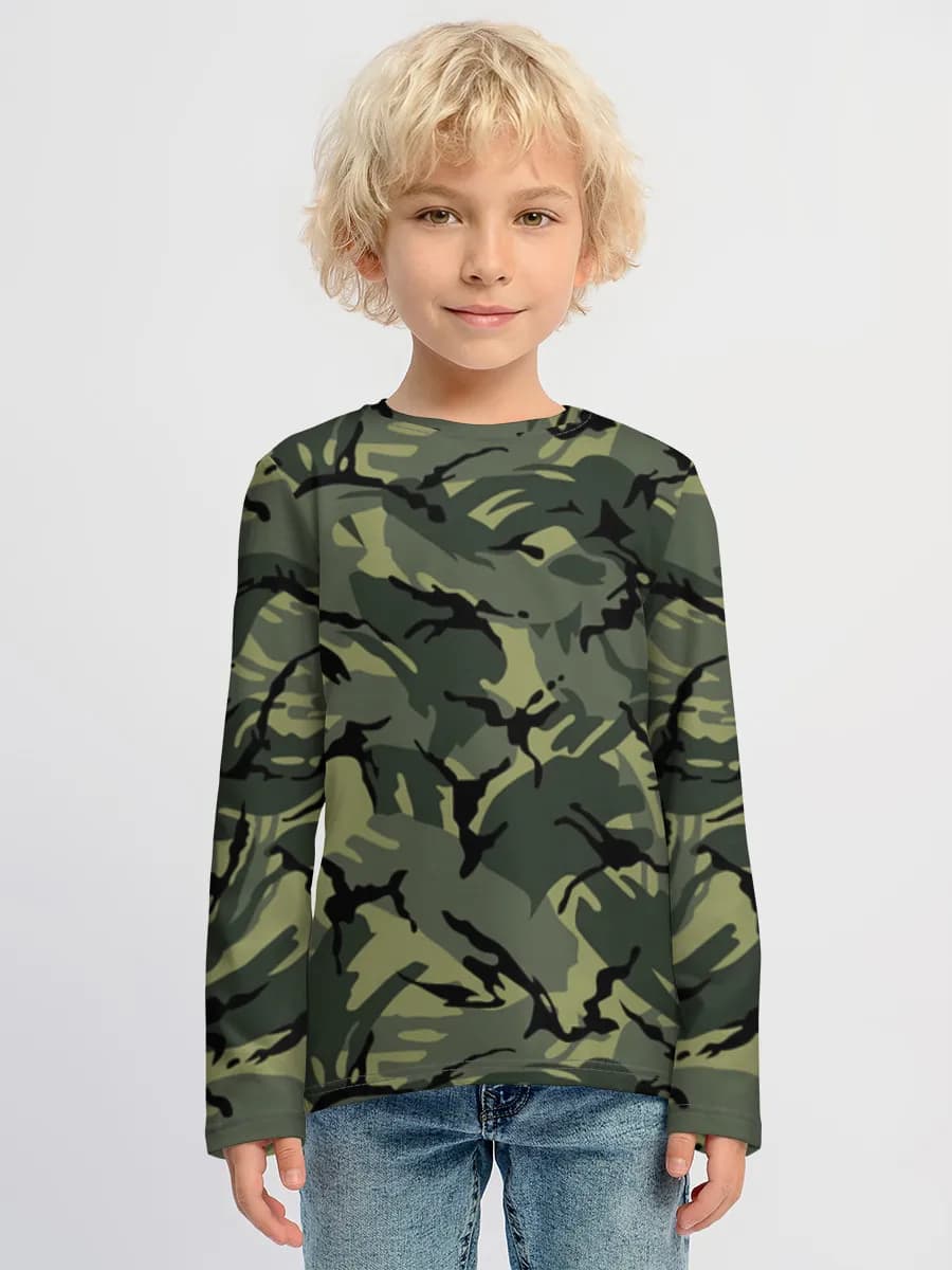 Children's cotton long sleeve shirt