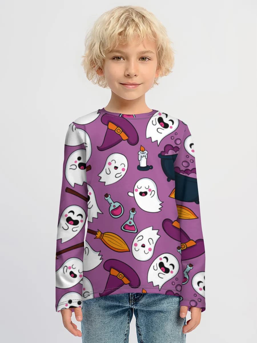 Children's cotton long sleeve shirt