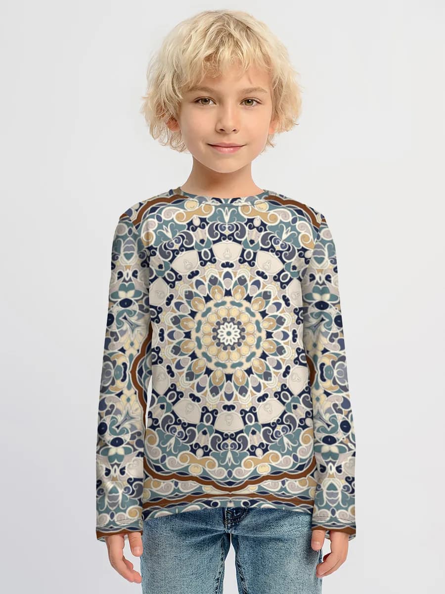 Children's cotton long sleeve shirt