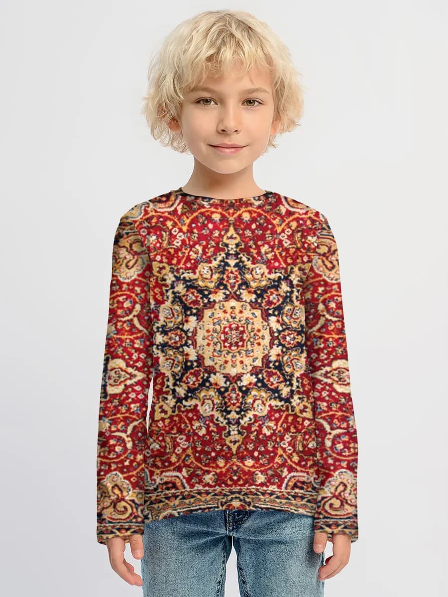 Children's cotton long sleeve shirt