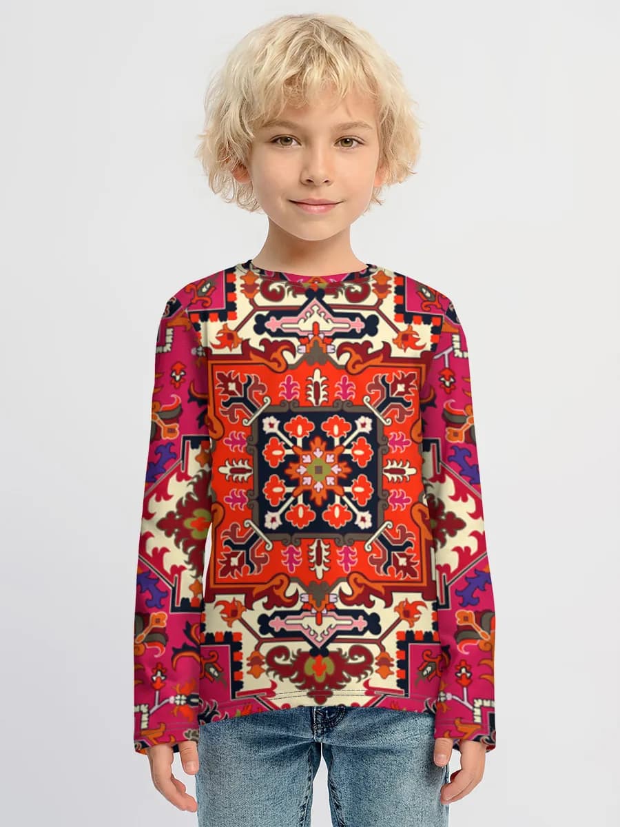 Children's cotton long sleeve shirt