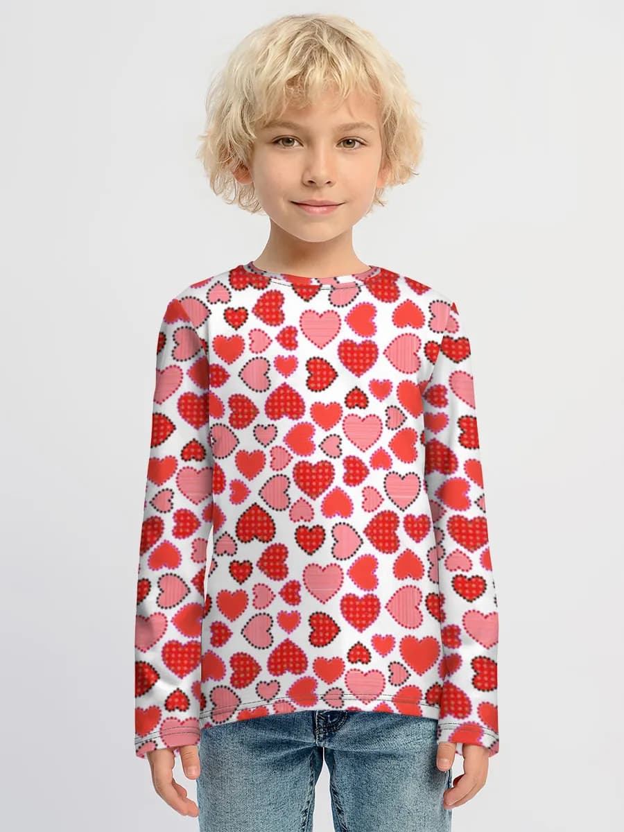 Children's cotton long sleeve shirt