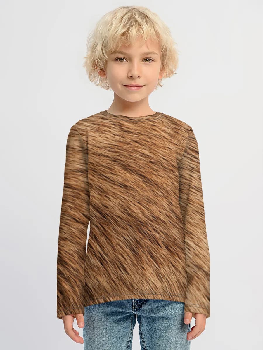 Children's cotton long sleeve shirt