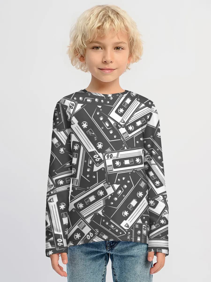 Children's cotton long sleeve shirt