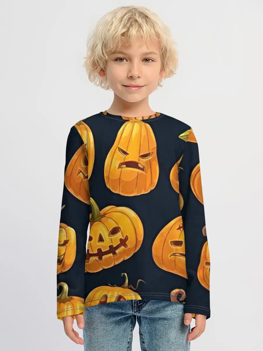 Children's cotton long sleeve shirt