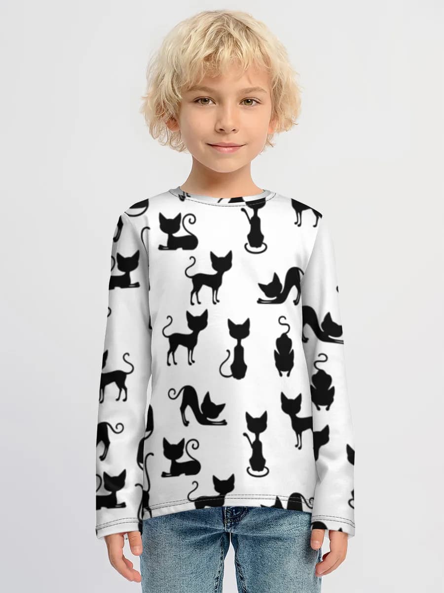 Children's cotton long sleeve shirt