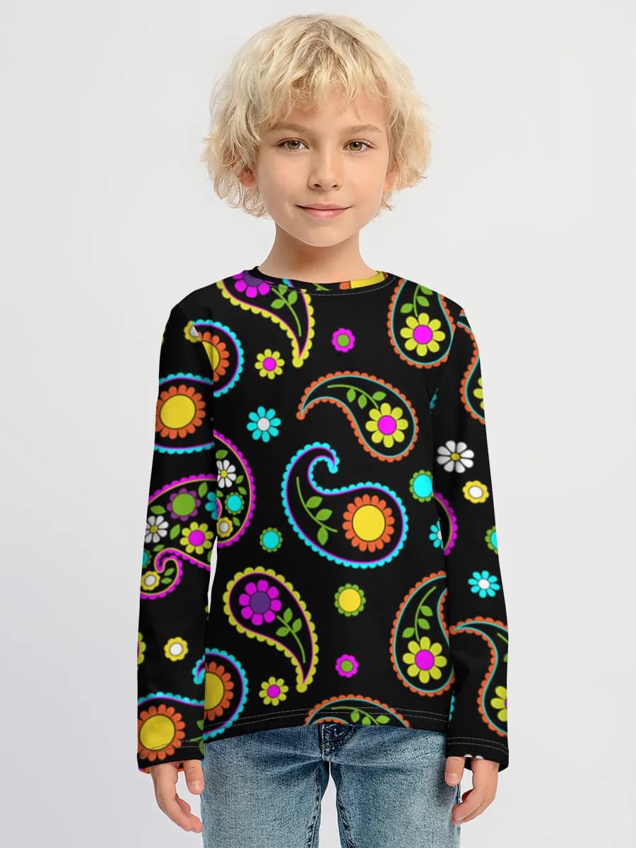 Children's cotton long sleeve shirt