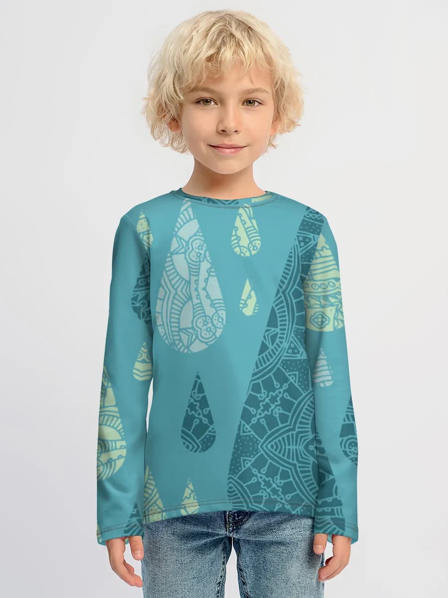 Children's cotton long sleeve shirt