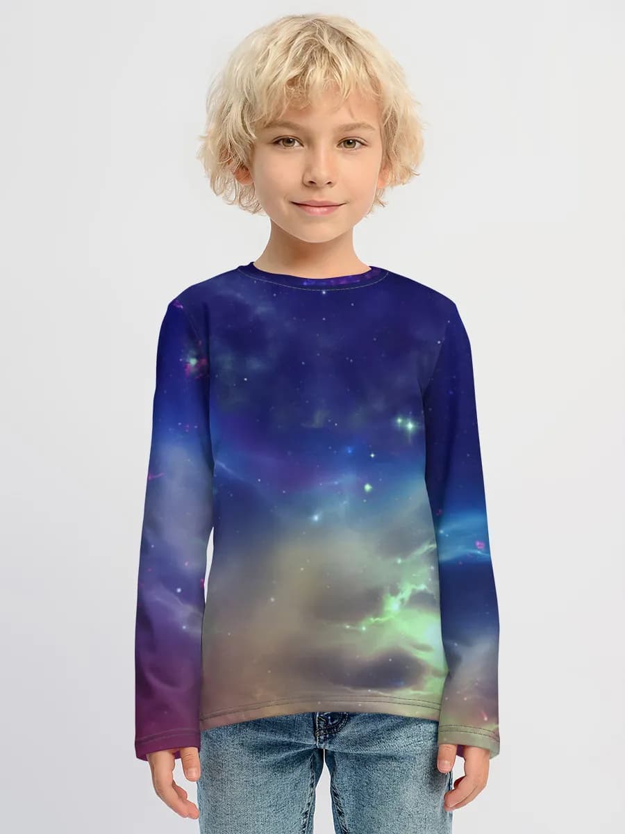 Children's cotton long sleeve shirt