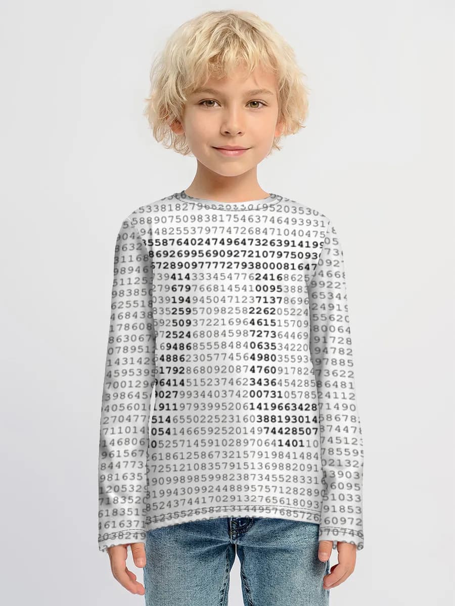 Children's cotton long sleeve shirt