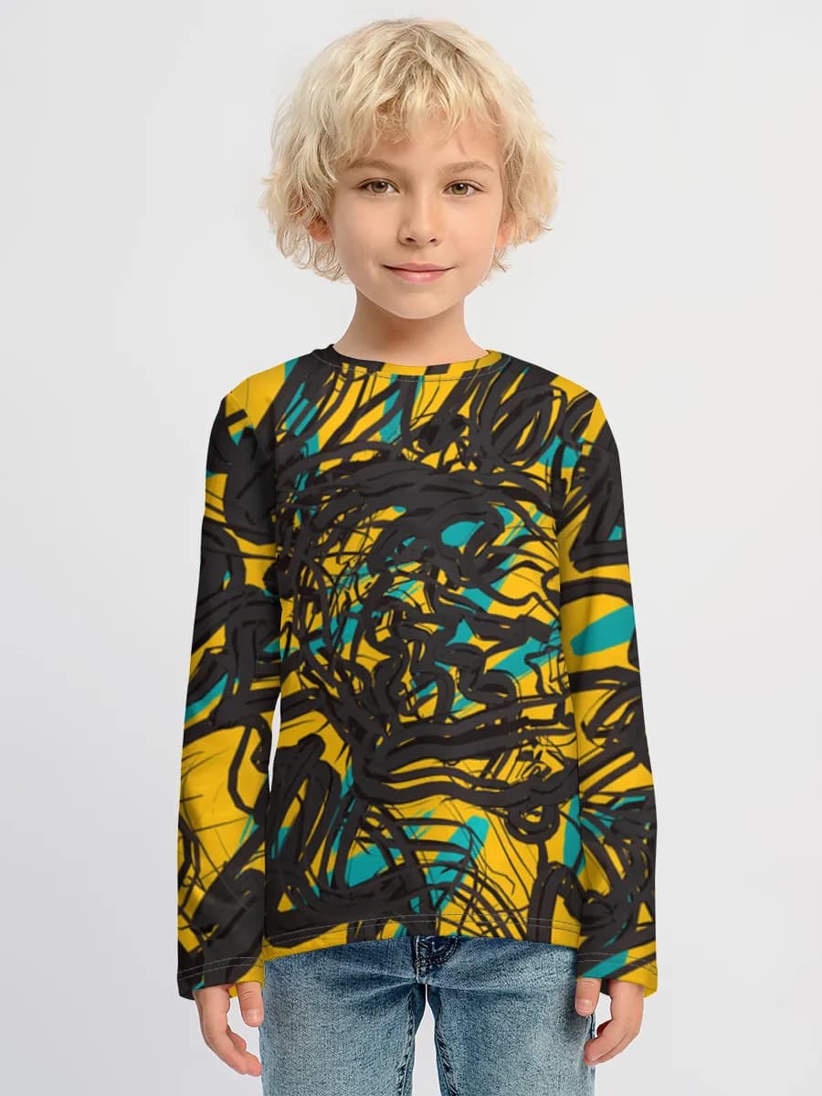 Children's cotton long sleeve shirt
