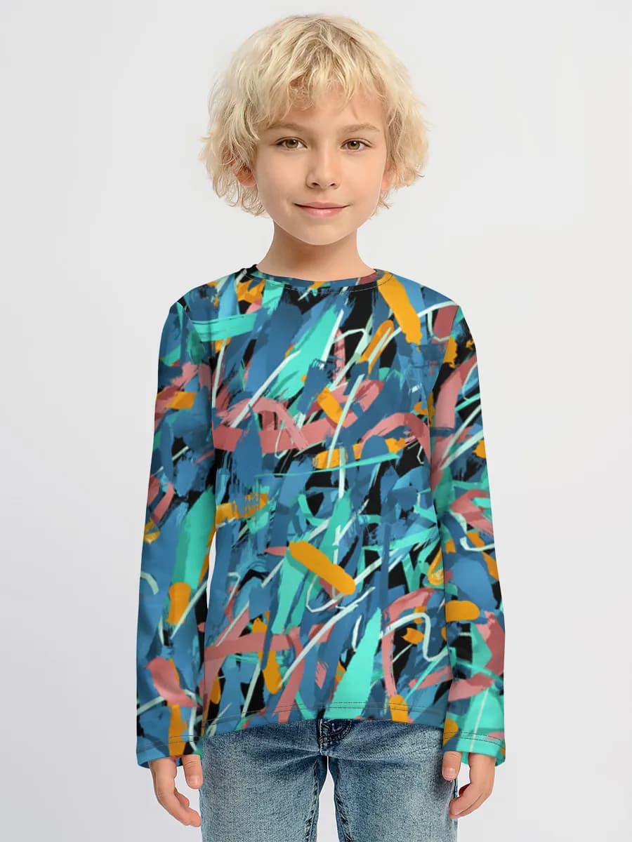 Children's cotton long sleeve shirt
