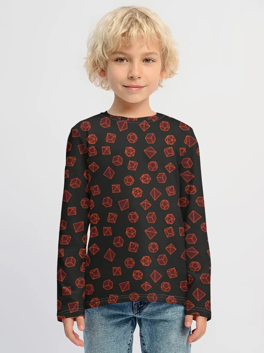 Children's cotton long sleeve shirt