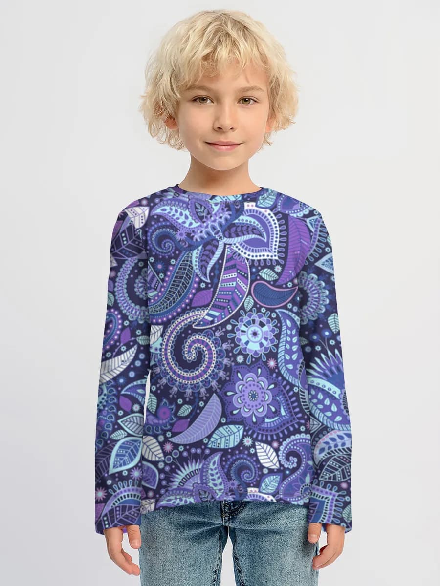 Children's cotton long sleeve shirt