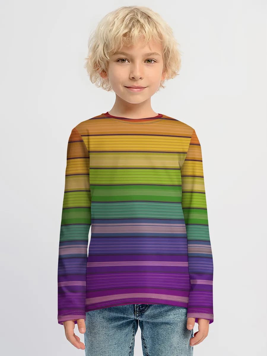 Children's cotton long sleeve shirt