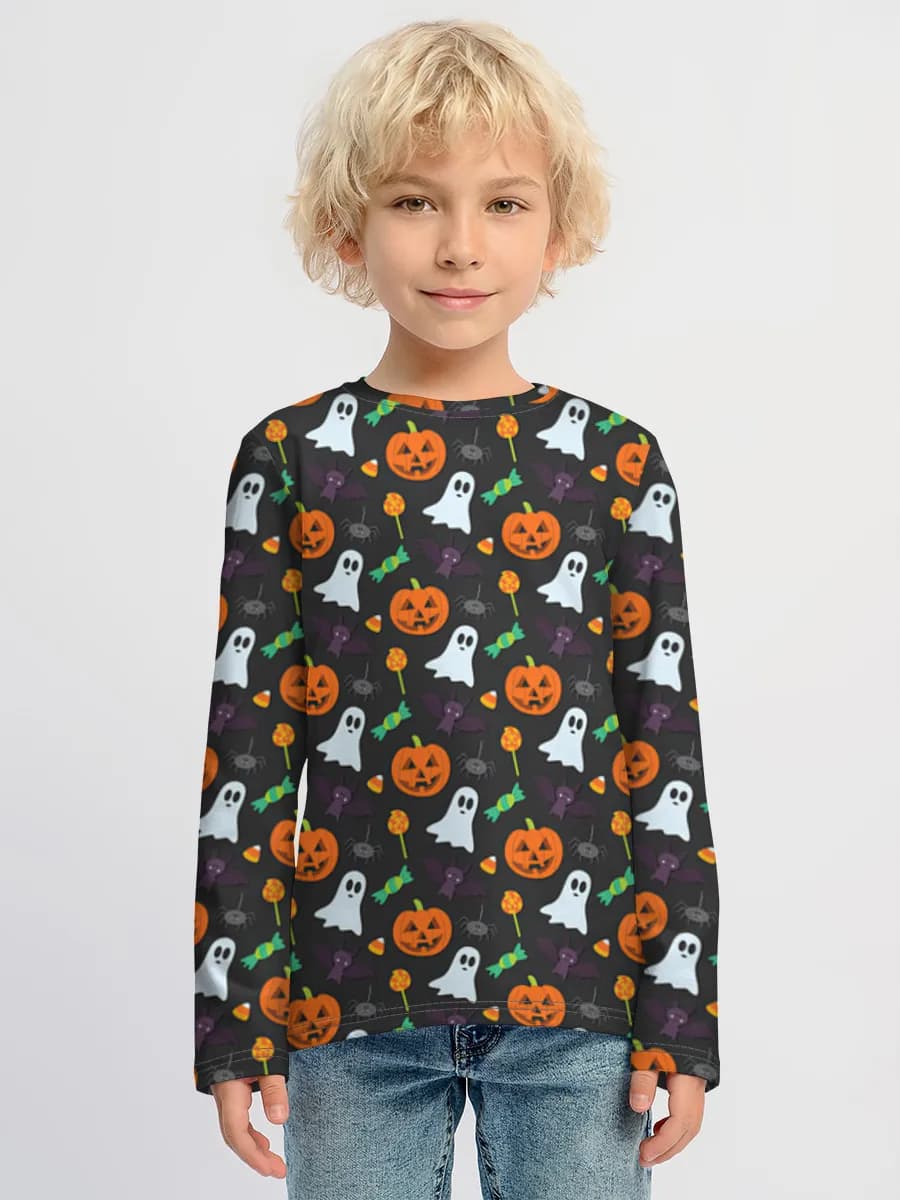 Children's cotton long sleeve shirt