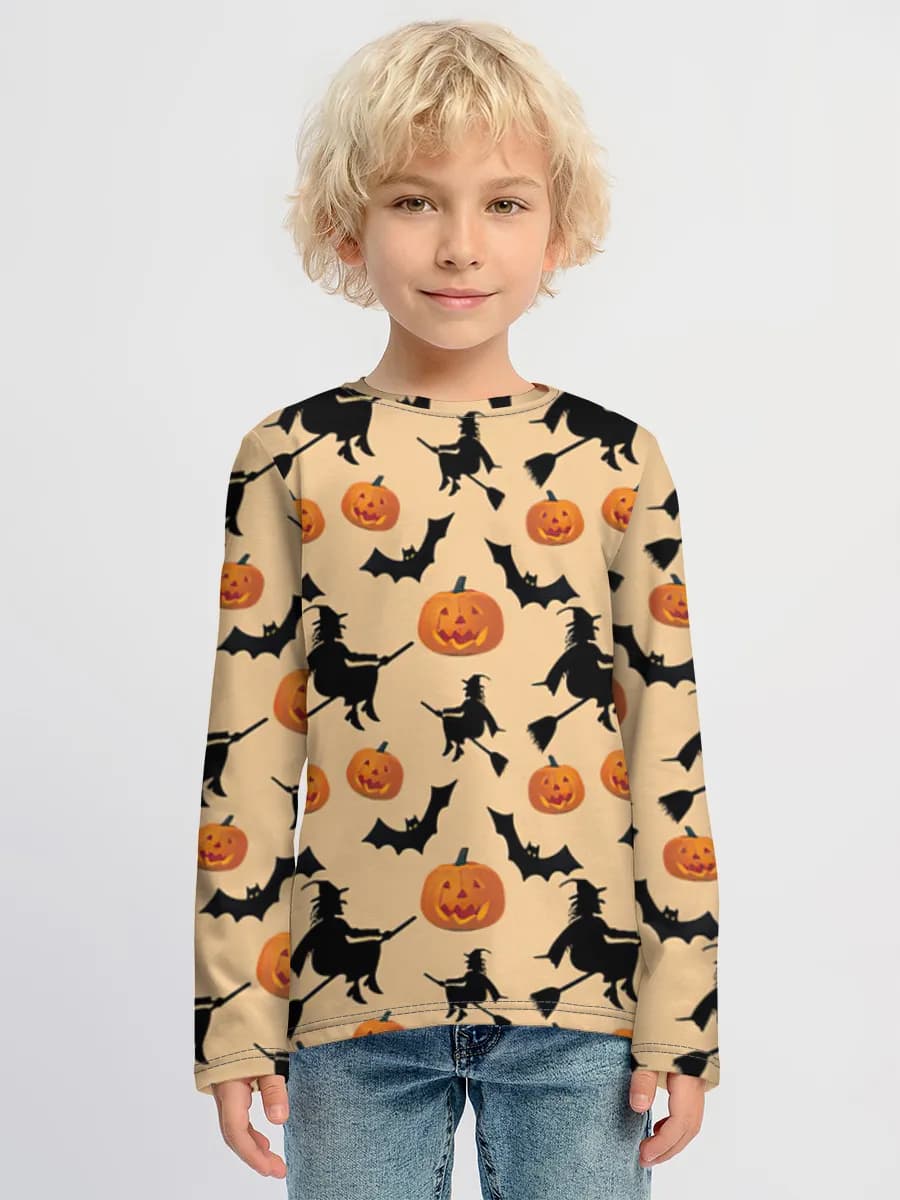 Children's cotton long sleeve shirt