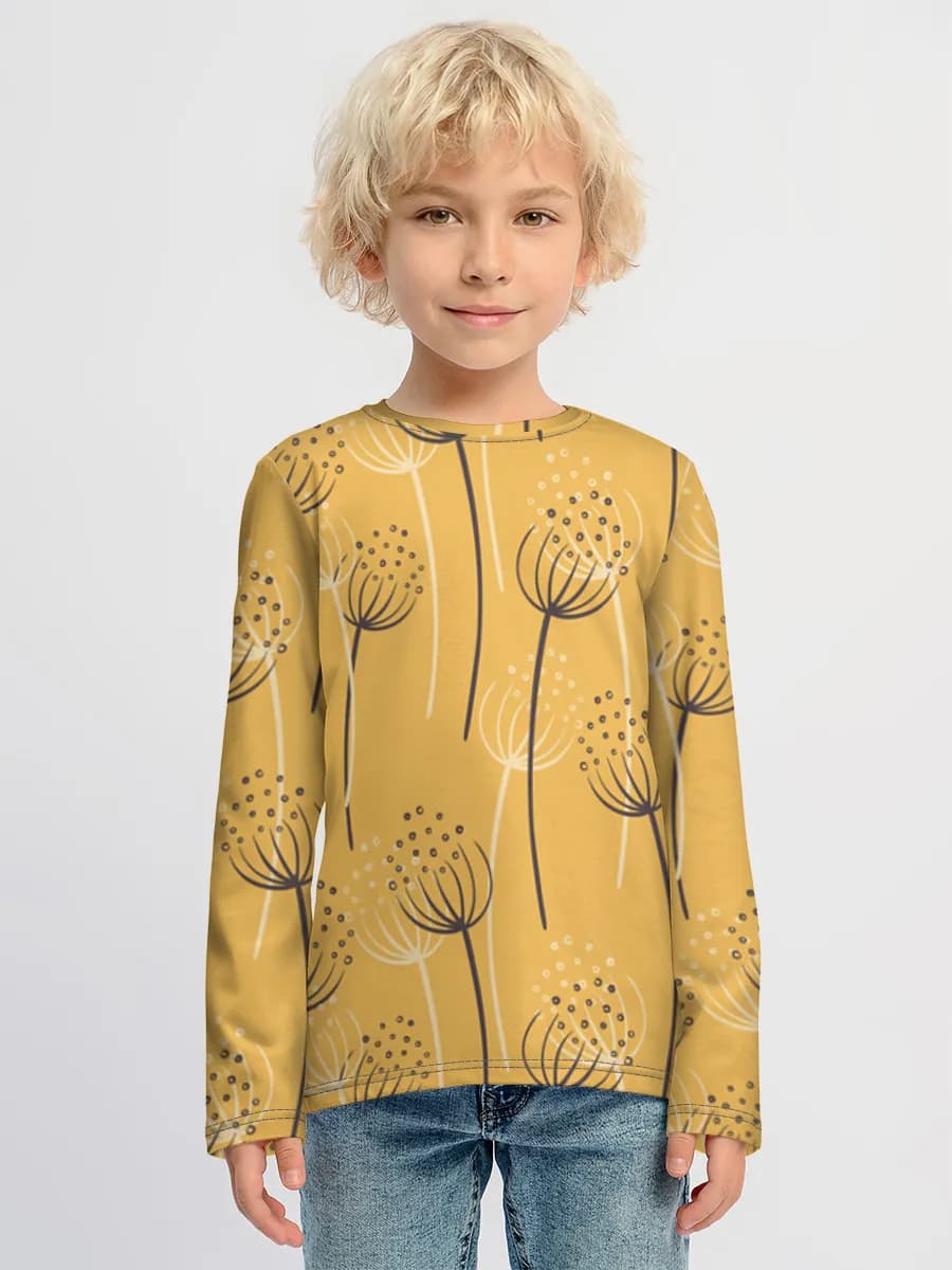 Children's cotton long sleeve shirt