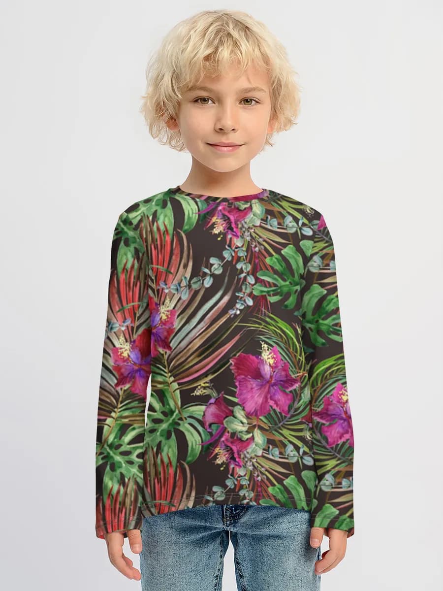 Children's cotton long sleeve shirt