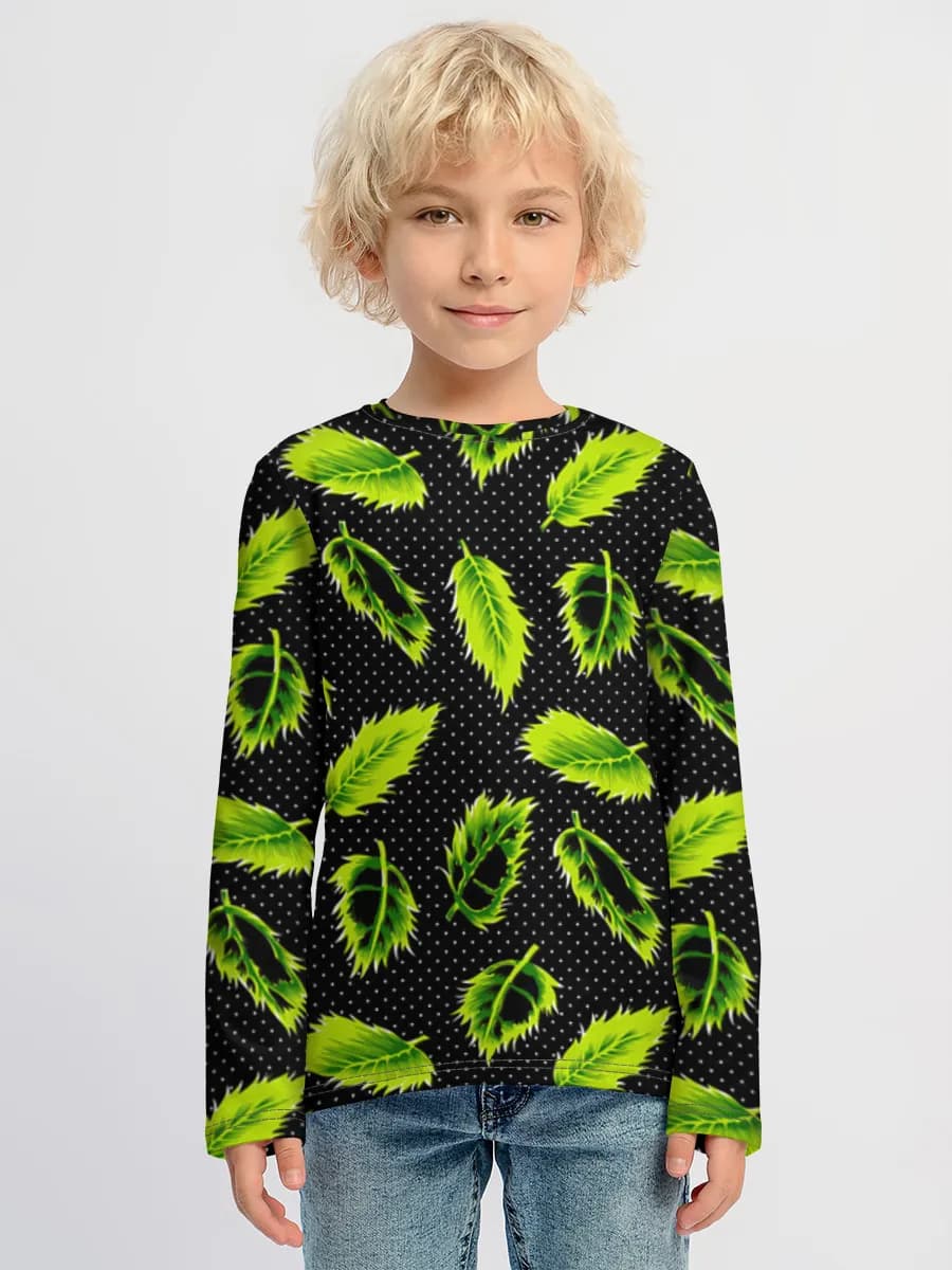 Children's cotton long sleeve shirt