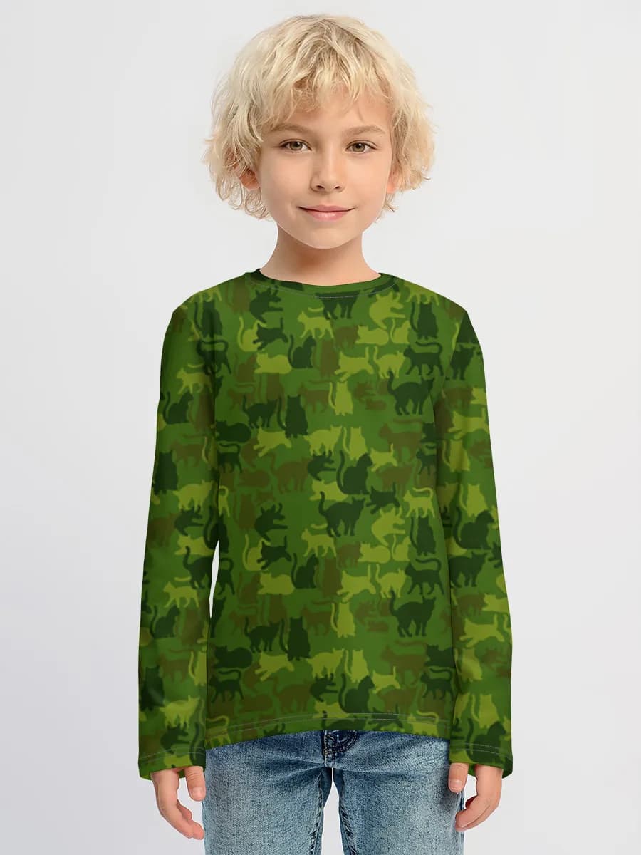Children's cotton long sleeve shirt