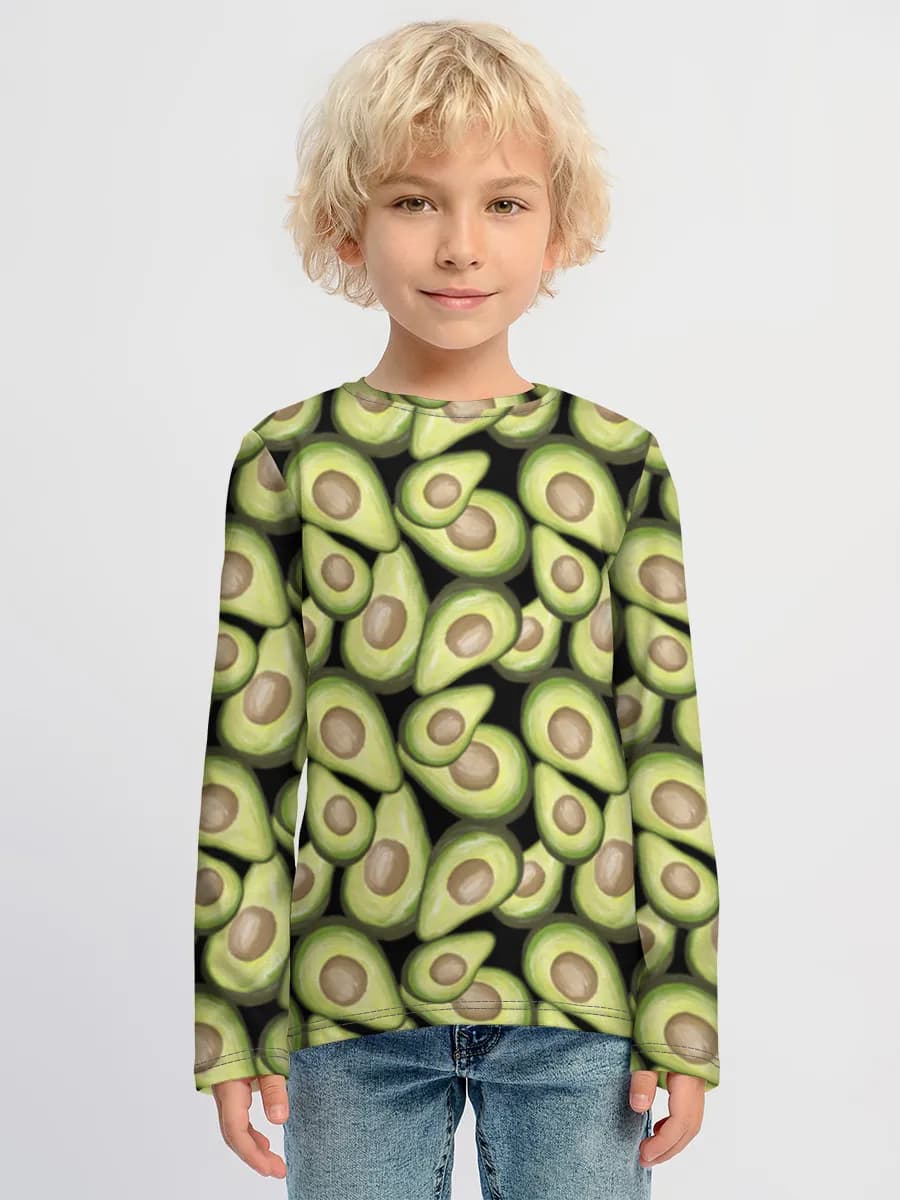 Children's cotton long sleeve shirt