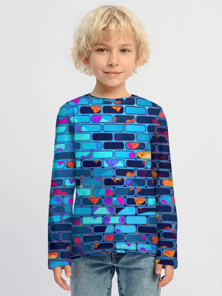 Children's cotton long sleeve shirt