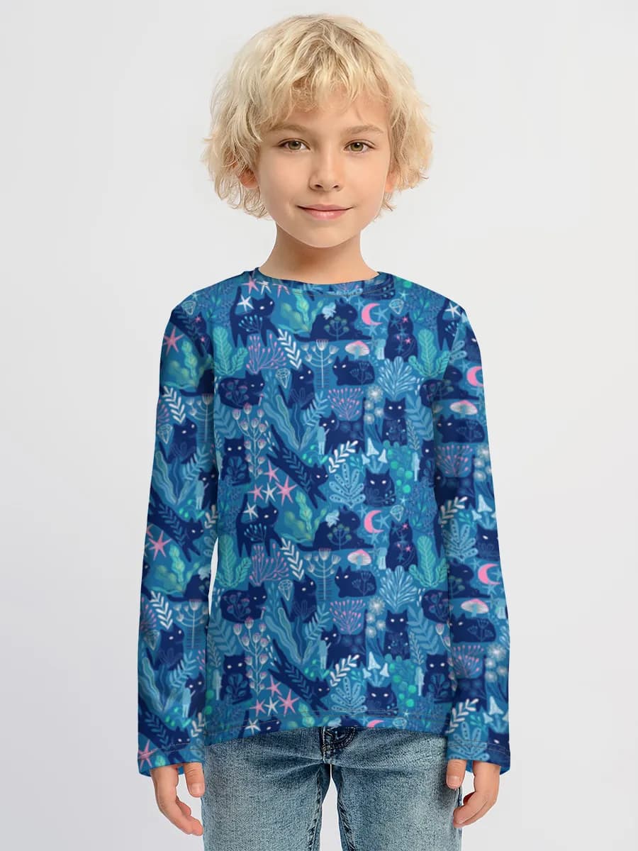Children's cotton long sleeve shirt