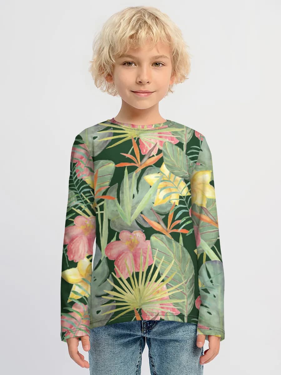 Children's cotton long sleeve shirt