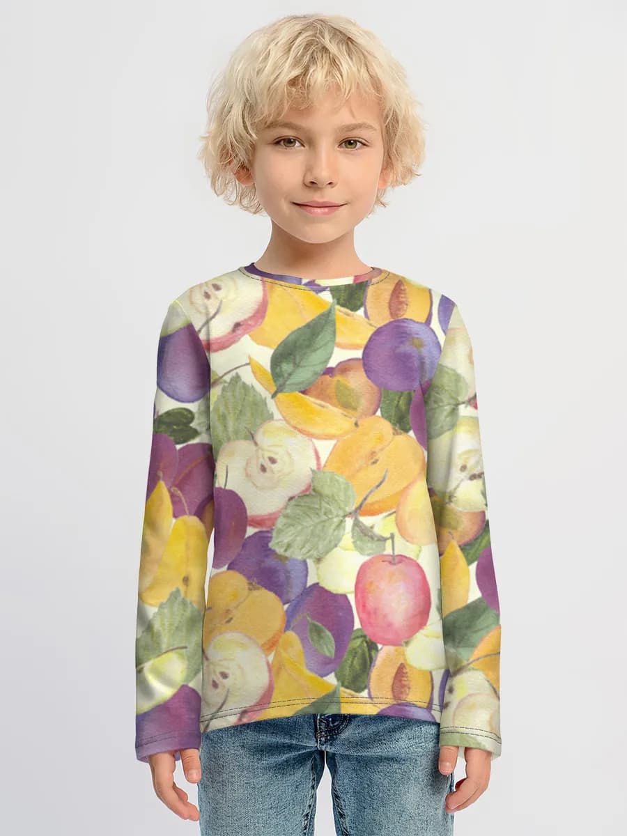 Children's cotton long sleeve shirt