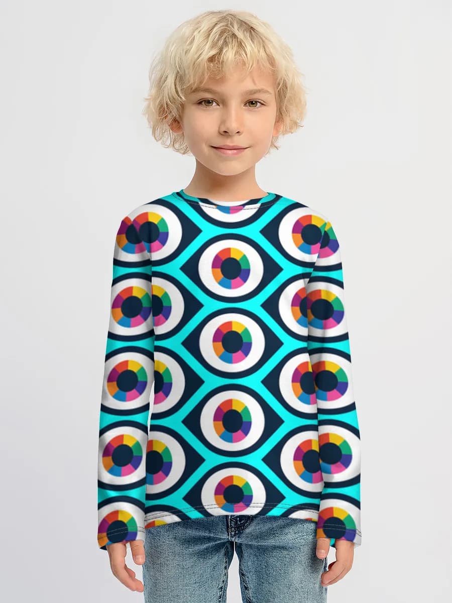 Children's cotton long sleeve shirt