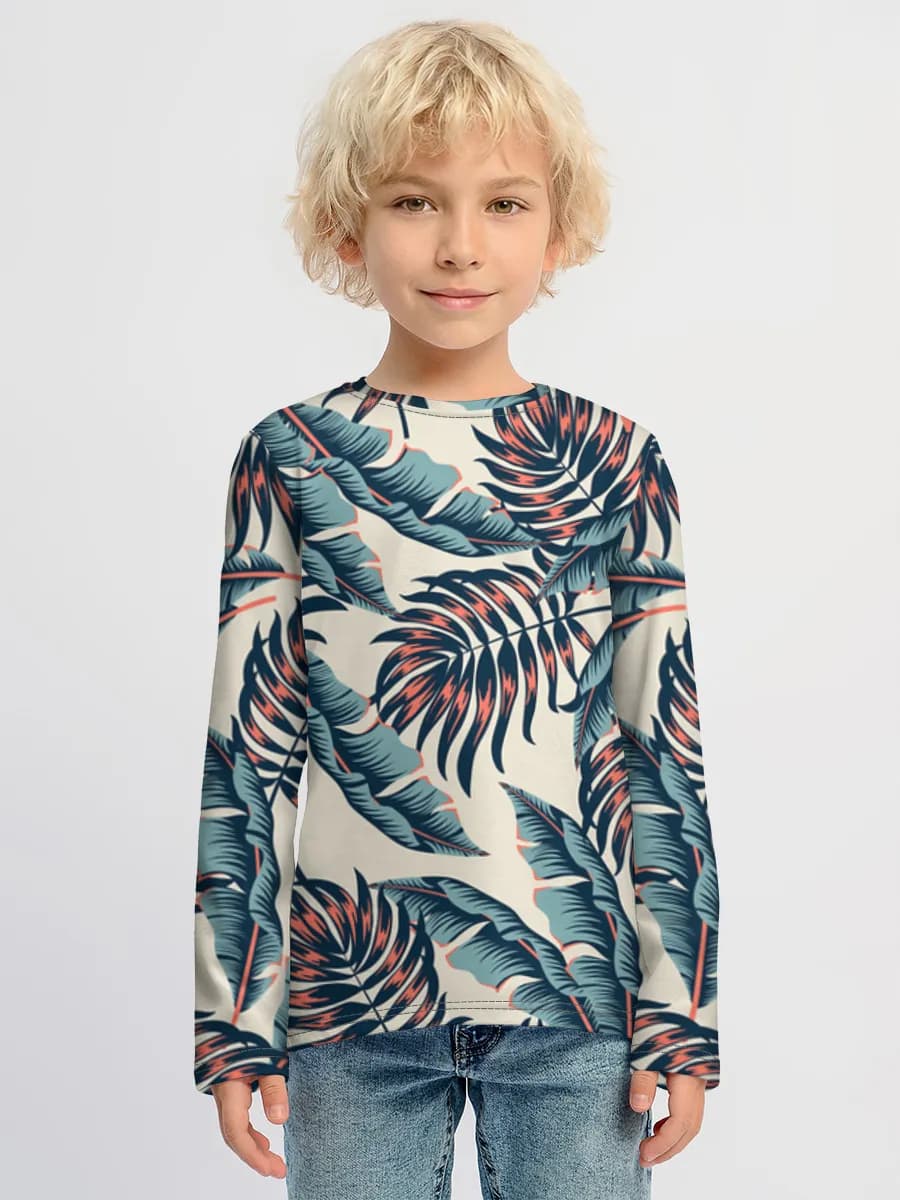 Children's cotton long sleeve shirt