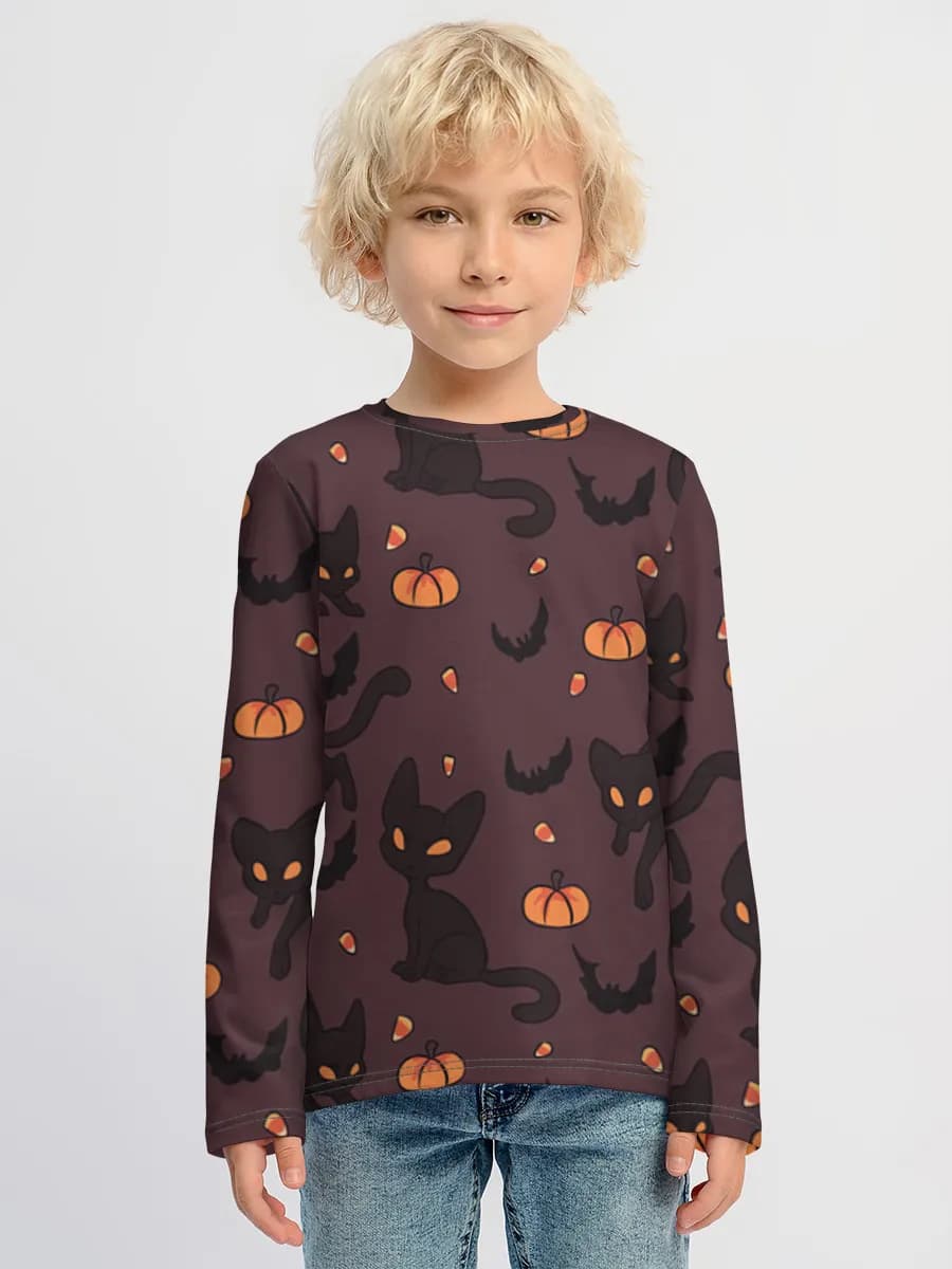 Children's cotton long sleeve shirt