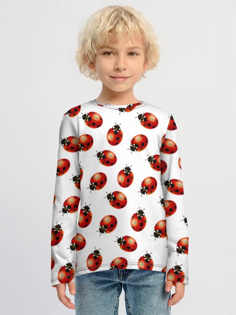 Children's cotton long sleeve shirt