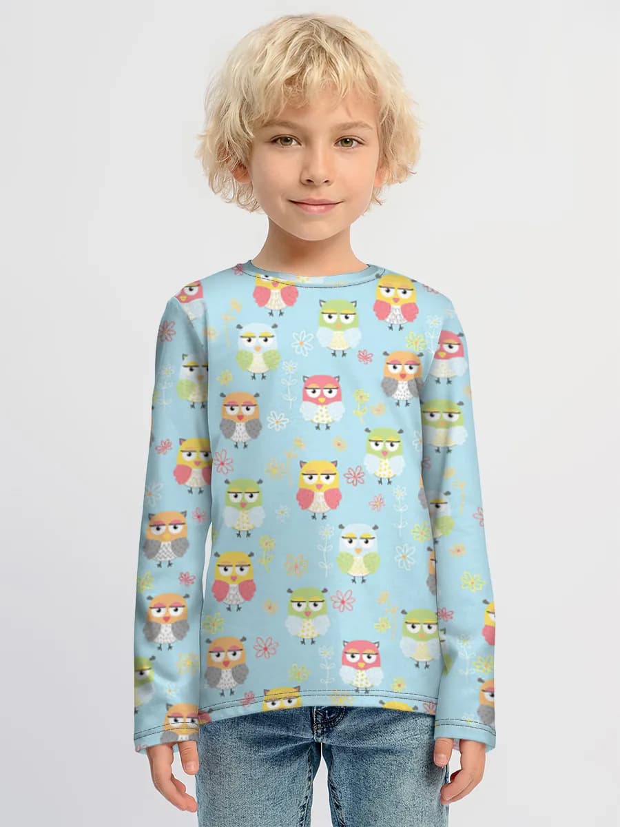 Children's cotton long sleeve shirt
